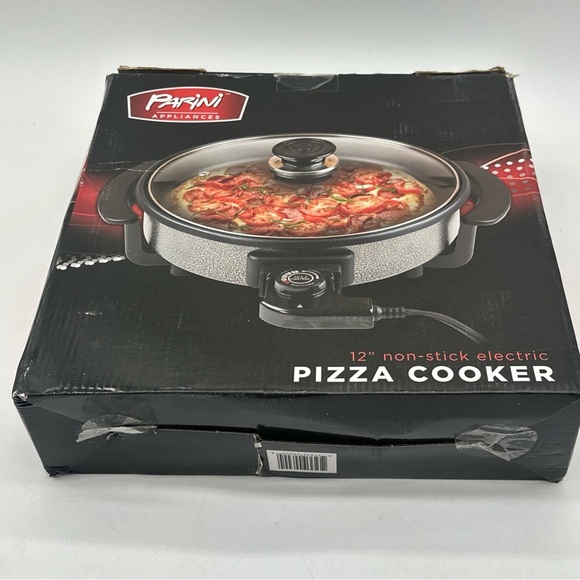 New Portable & Versatile Parini 12” Non-Stick Electric Pizza Cooker - Picture 4 of 4